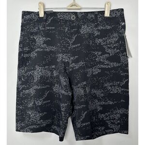 Under Armour UA Golf Black Gray Printed Shorts 1377303 Men's Size 32 New NWT $70